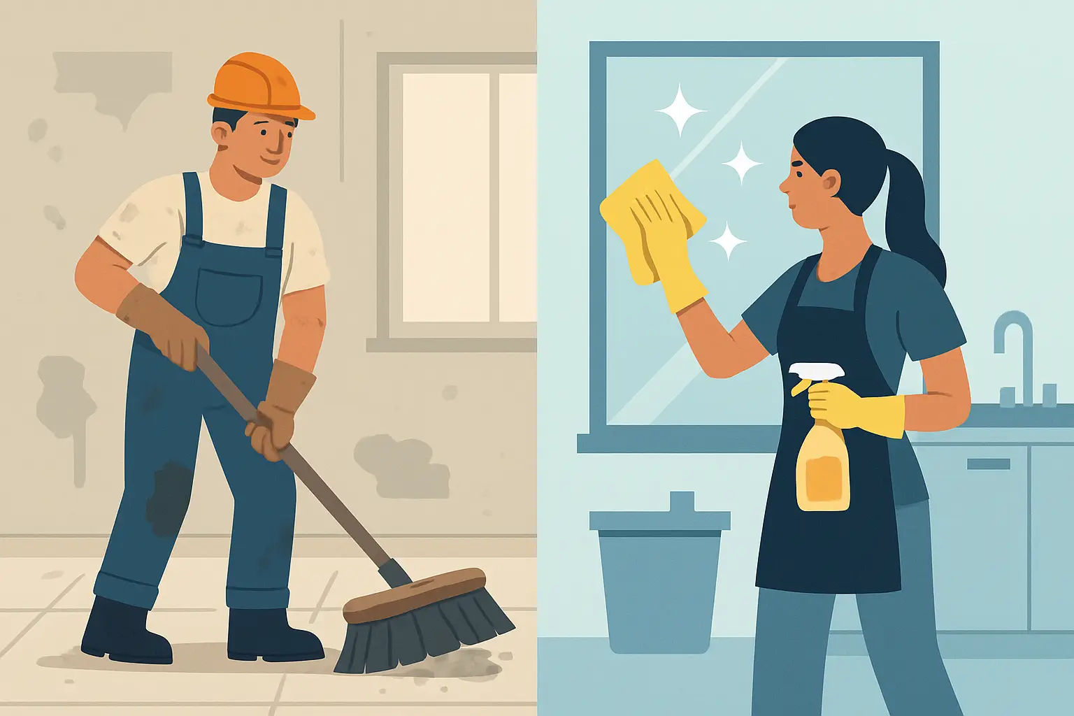 Builder’s Clean vs Sparkle Clean: What’s Different?